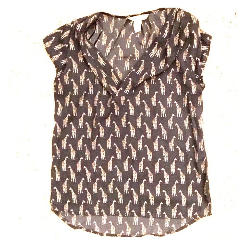 Giraffe print blouse, H&M
